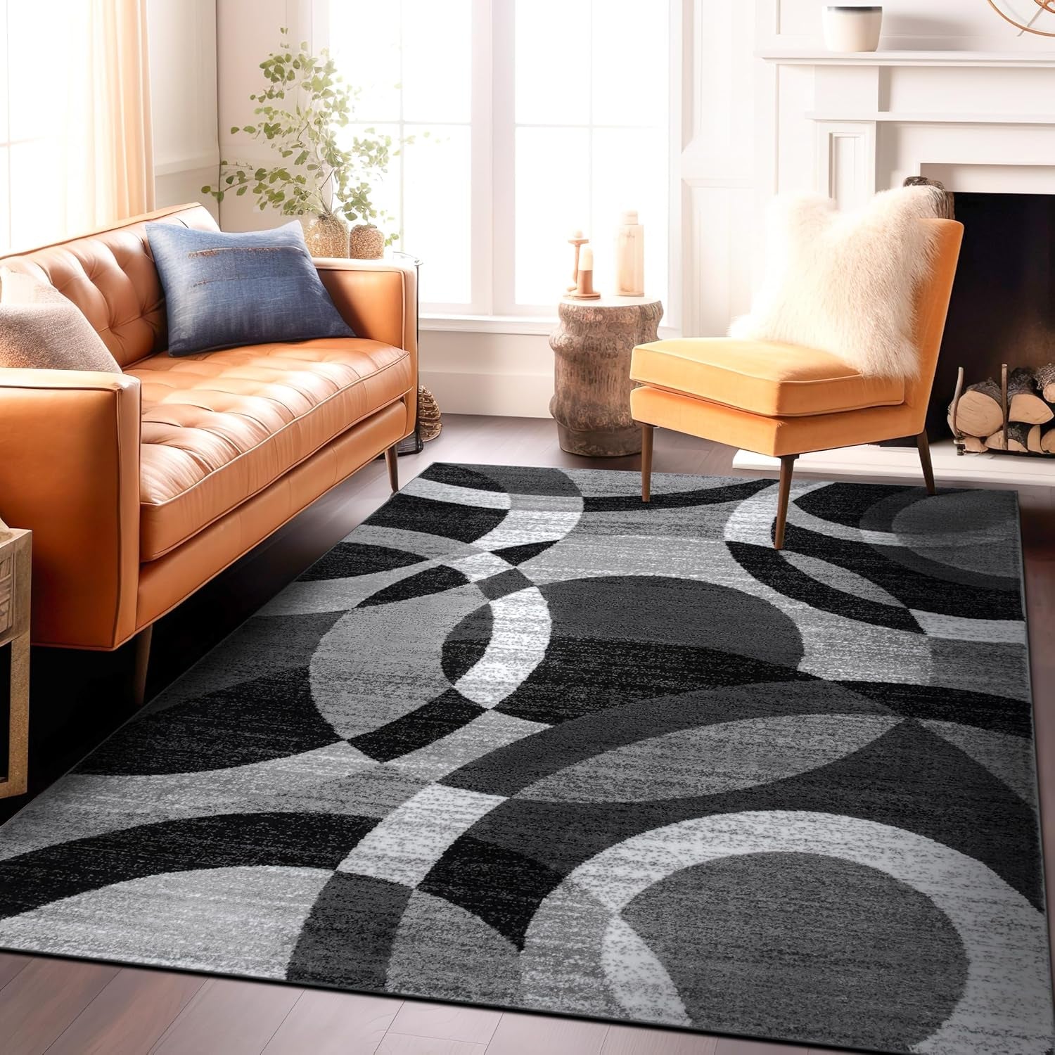 Contemporary Abstract Area Rug