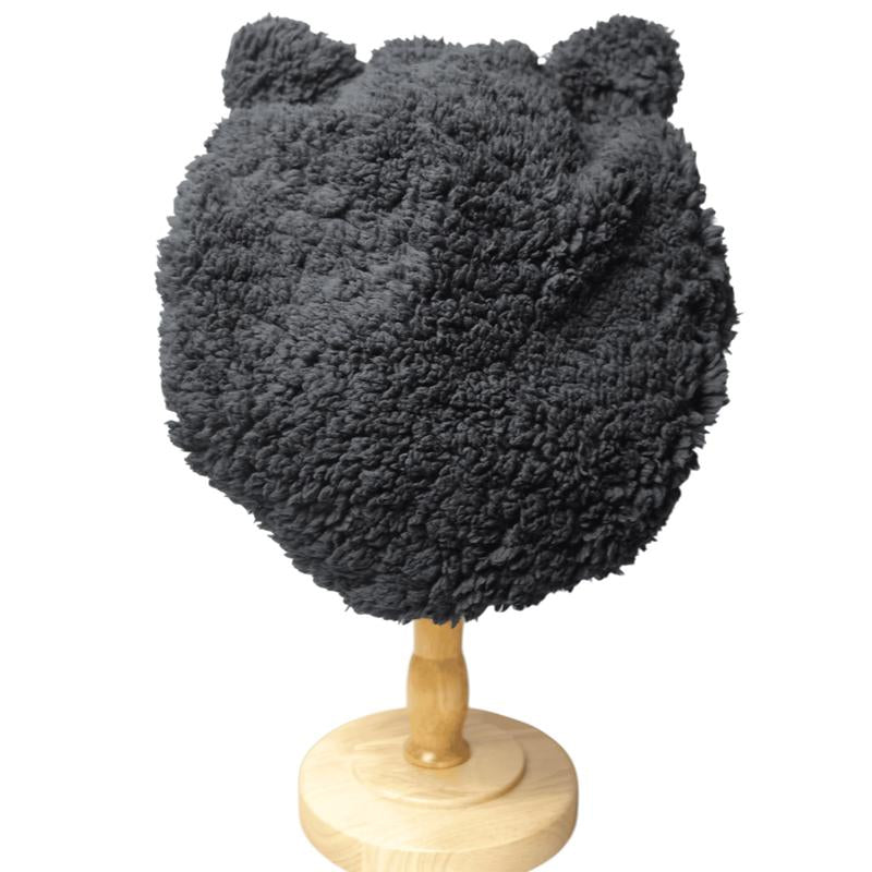 Black Luxury Teddy Bonnet