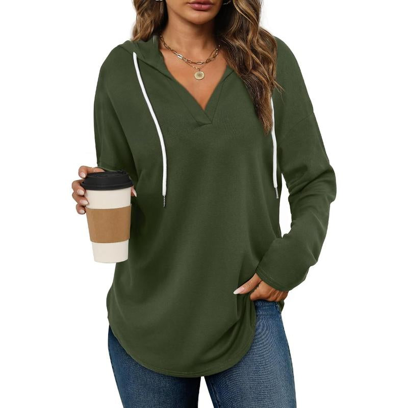 Wiholl Womens Fashion Tops Hoodies for Women Pullover Oversized Sweatshirts Long Sleeve Shirts Loose Fit