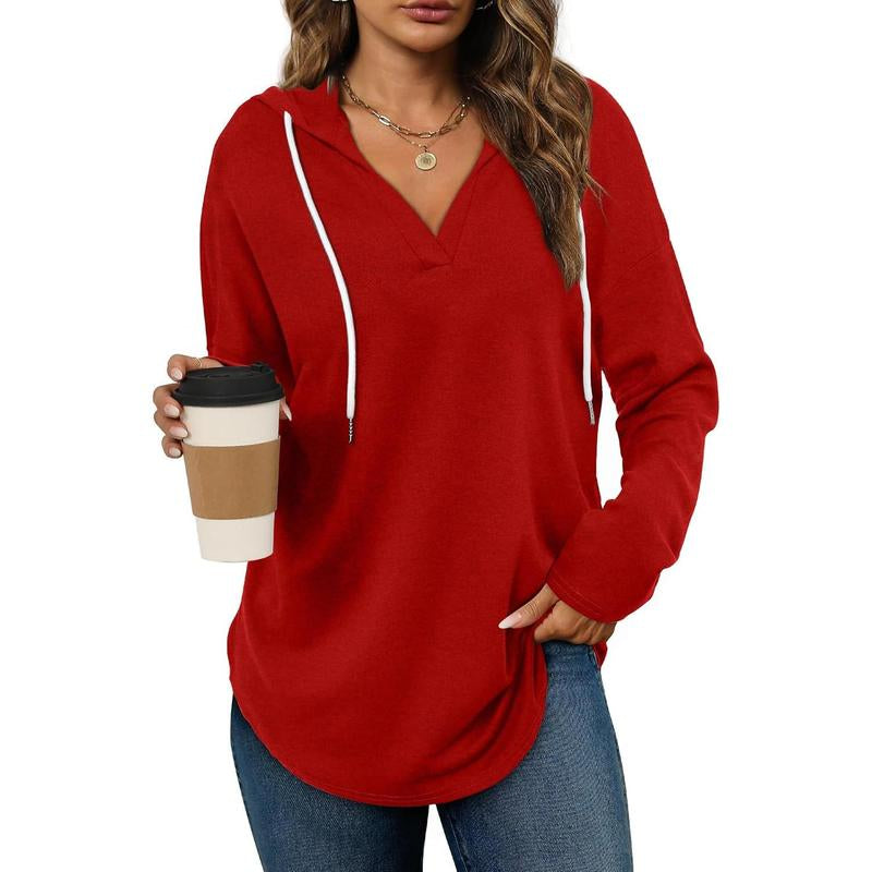 Wiholl Womens Fashion Tops Hoodies for Women Pullover Oversized Sweatshirts Long Sleeve Shirts Loose Fit