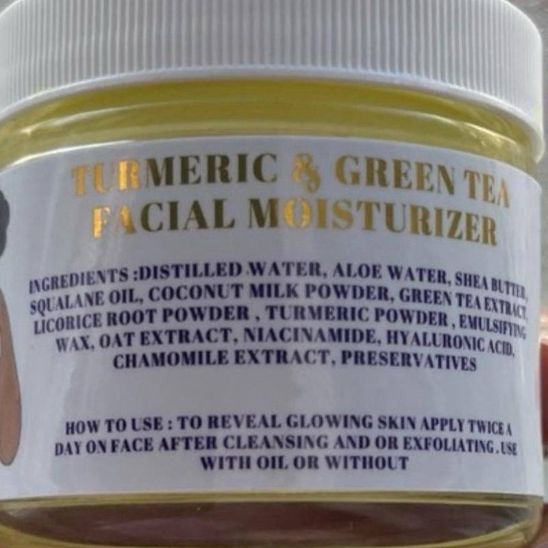 Turmeric Moisturizer and Oil Facial Set with Snow Mushroom and Ceramides for Hydrated and Nourished Skin - Moisture Care Products Moisturizer and Oil Skincare
