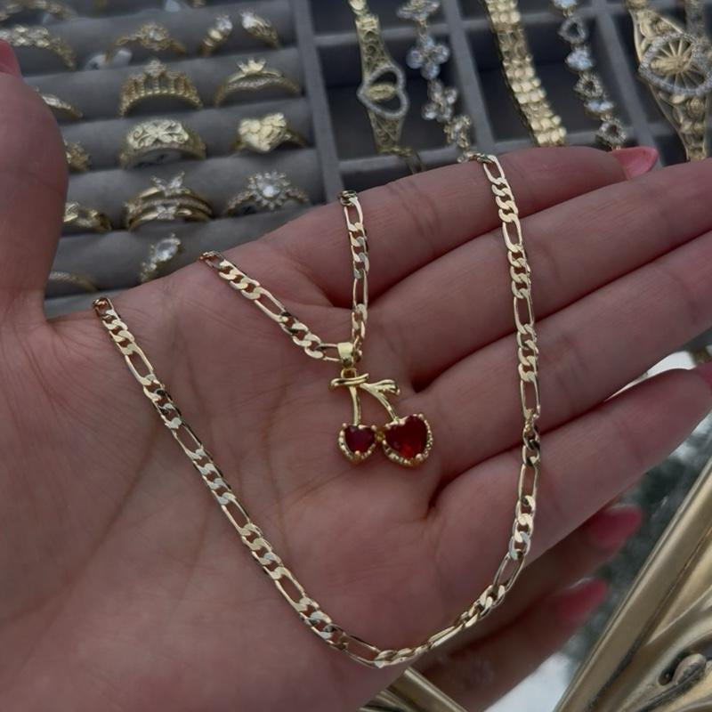 Cherry Gold Plated Necklace