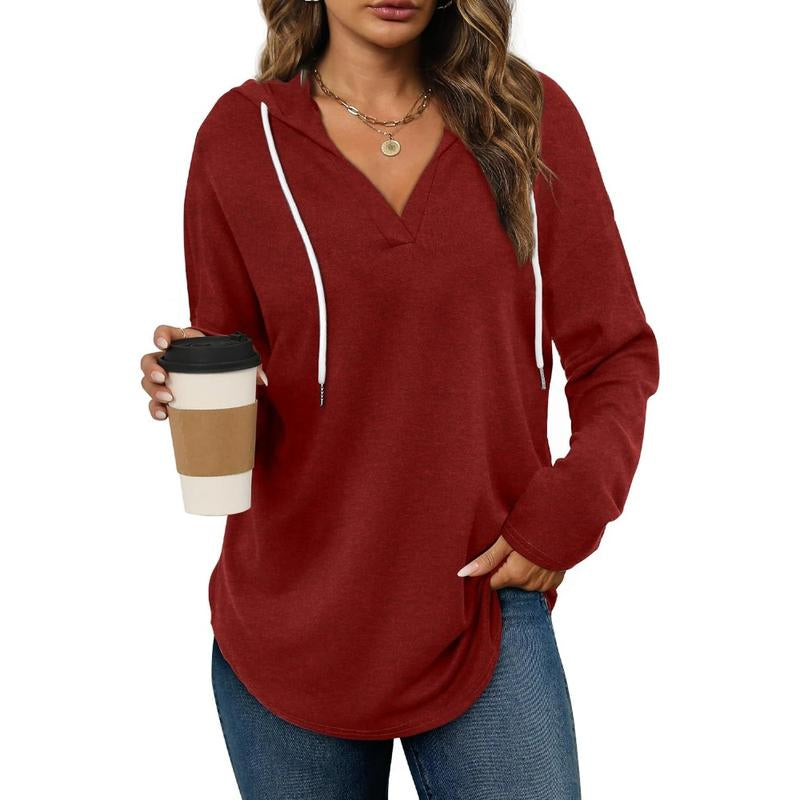 Wiholl Womens Fashion Tops Hoodies for Women Pullover Oversized Sweatshirts Long Sleeve Shirts Loose Fit