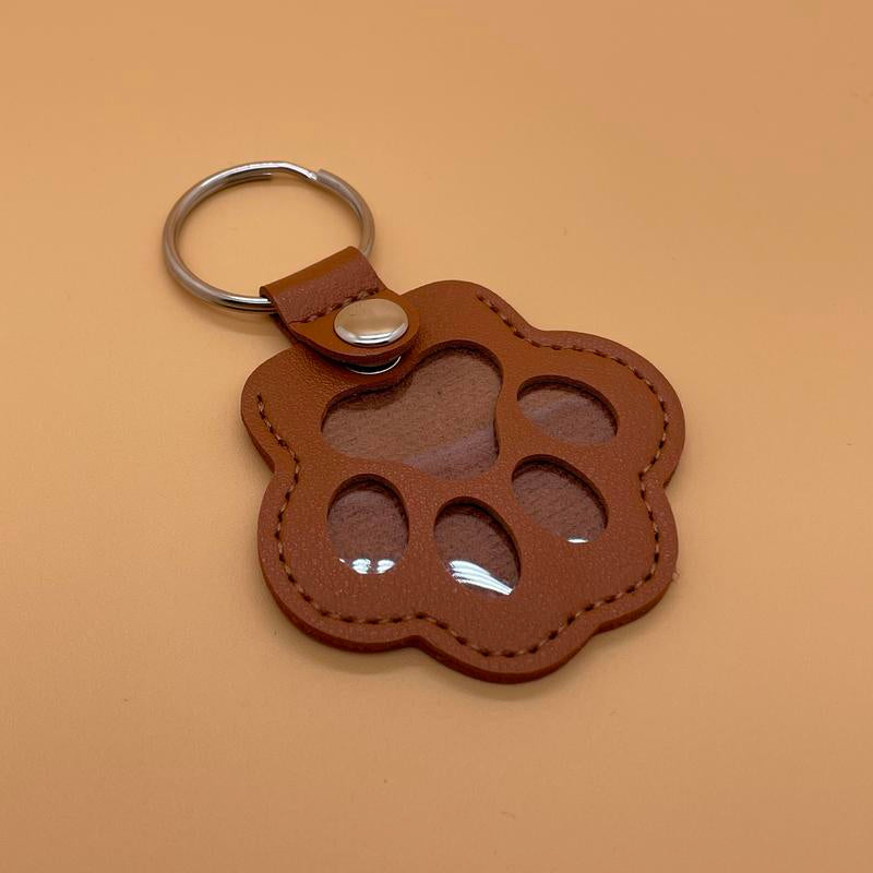 Cute Pets Fur Memory Charm – Paw-Shaped Charm for Collecting Pet Fur, Memorial Gift for Cat or Dog Lovers, Keychain or Necklace Decoration