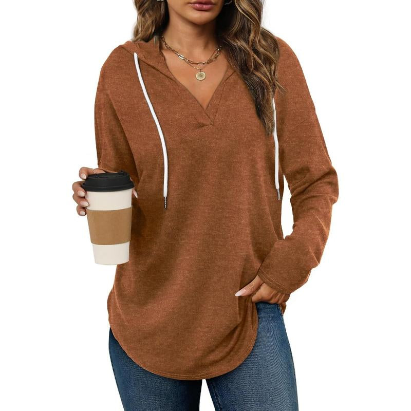Wiholl Womens Fashion Tops Hoodies for Women Pullover Oversized Sweatshirts Long Sleeve Shirts Loose Fit