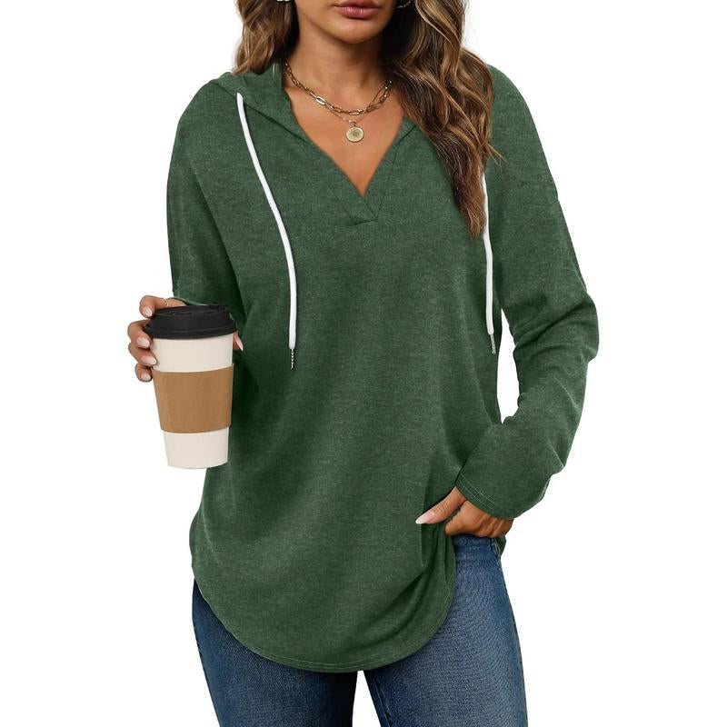 Wiholl Womens Fashion Tops Hoodies for Women Pullover Oversized Sweatshirts Long Sleeve Shirts Loose Fit
