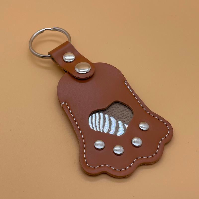 Cute Pets Fur Memory Charm – Paw-Shaped Charm for Collecting Pet Fur, Memorial Gift for Cat or Dog Lovers, Keychain or Necklace Decoration